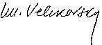Immanuel Velikovsky's signature